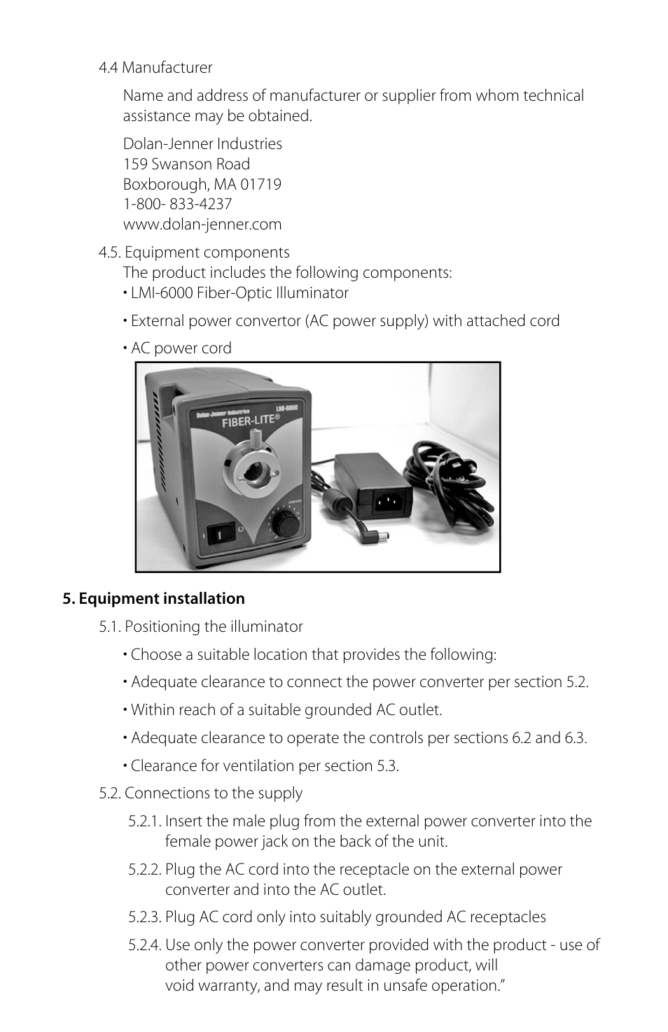 Dolan-Jenner LMI-6000 User Manual | Page 8 / 12