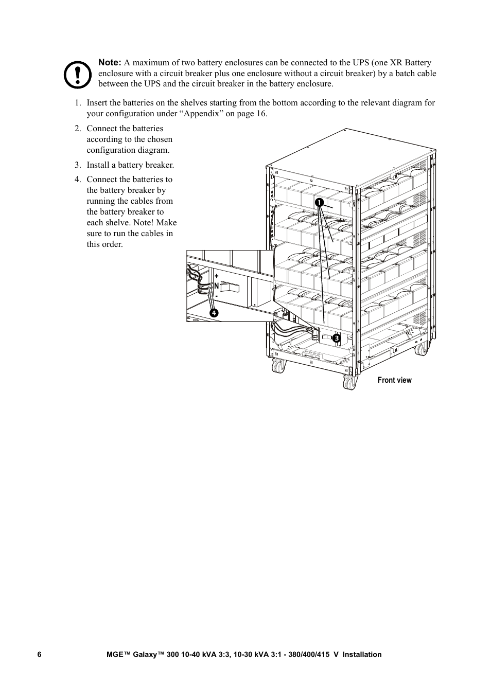 APC MGE 300 User Manual | Page 10 / 28