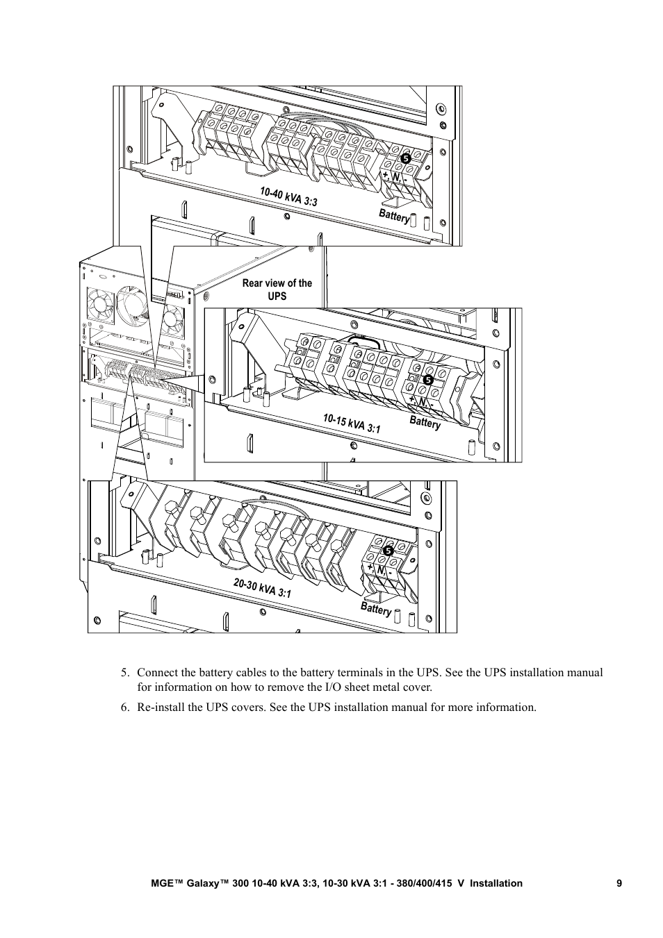 APC MGE 300 User Manual | Page 13 / 28