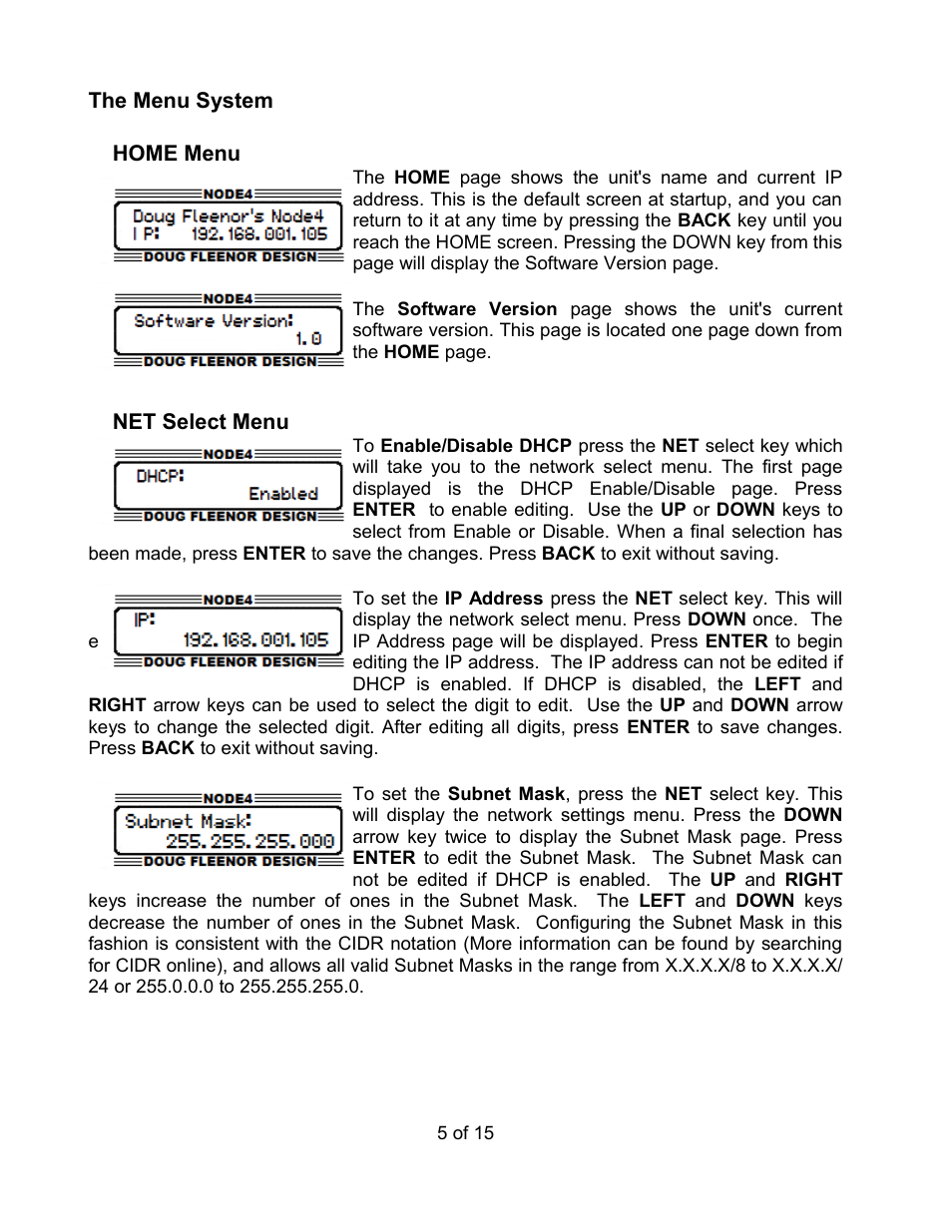 Doug Fleenor Design NODE4 User Manual | Page 5 / 15