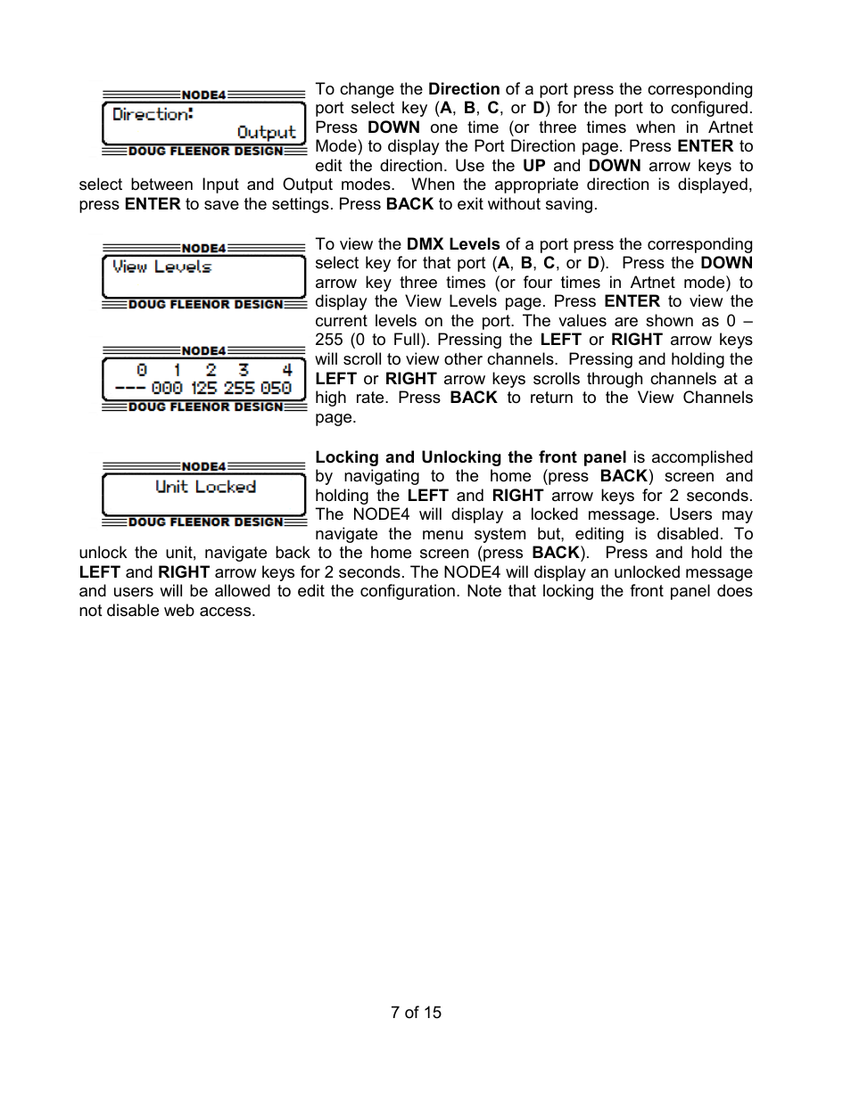 Doug Fleenor Design NODE4 User Manual | Page 7 / 15