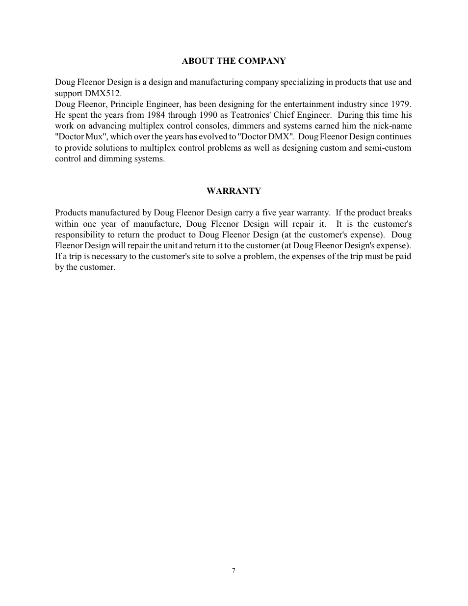 Doug Fleenor Design RR (Rotor-Router) User Manual | Page 8 / 8