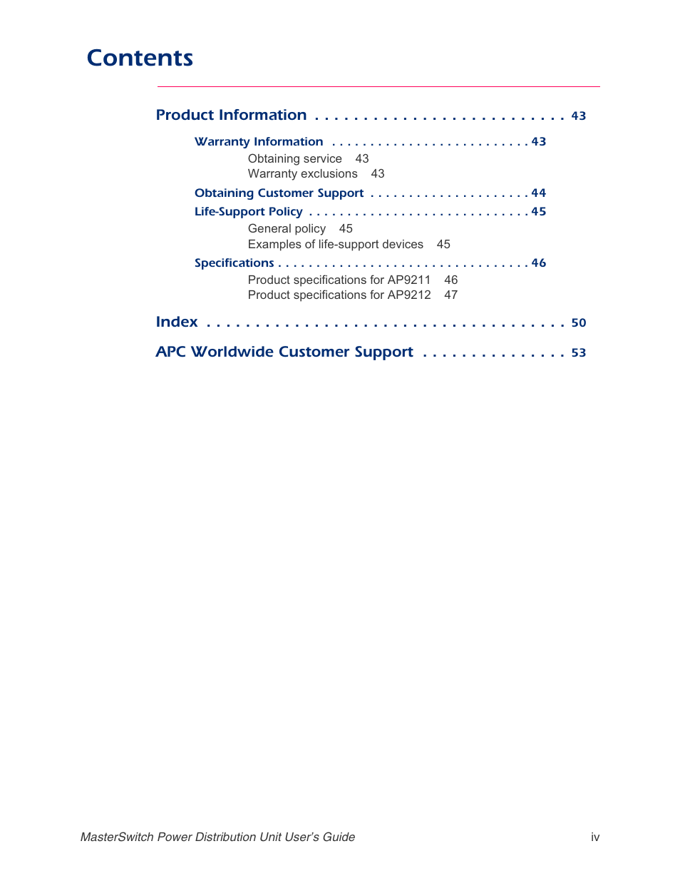 APC AP9211 User Manual | Page 4 / 57