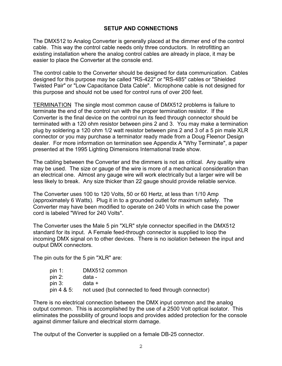 Doug Fleenor Design DMX24ANL User Manual | Page 3 / 6