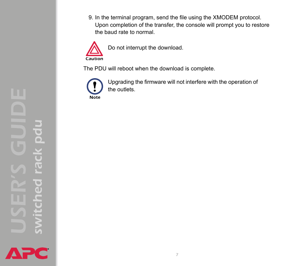 User ’s guide, Switched rack pdu | APC Switched Rack Power Distribution Unit (PDU) User Manual | Page 11 / 93