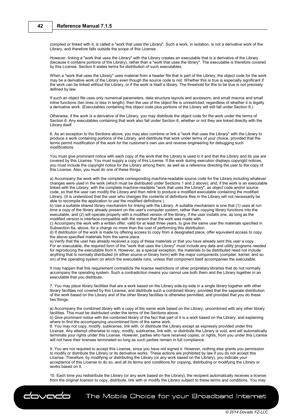 Dovado TINY User Manual | Page 42 / 46
