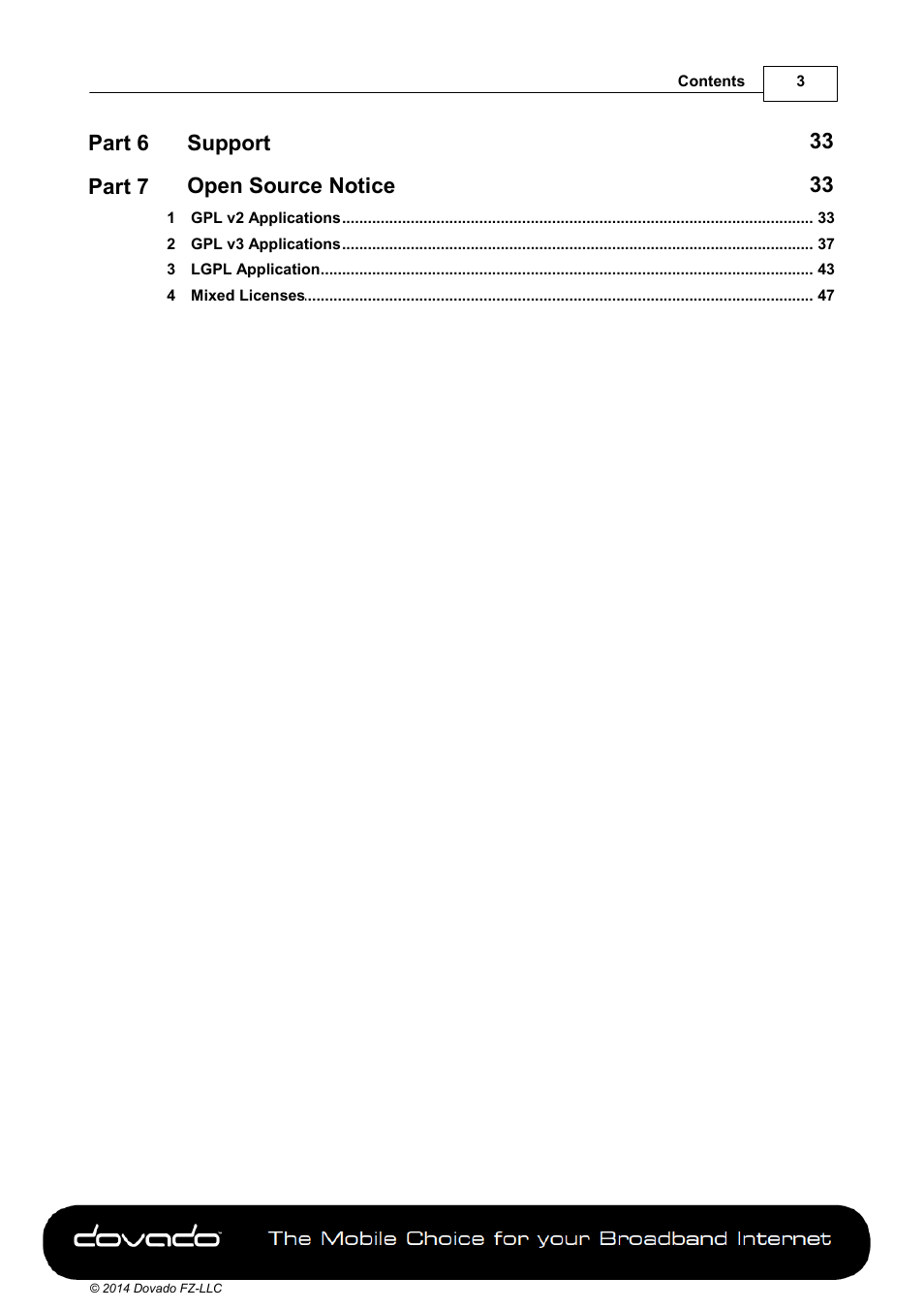 Dovado PRO User Manual | Page 3 / 50