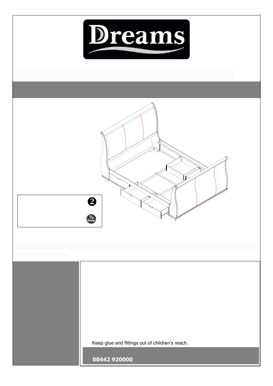 Dreams Bruges Bedstead King Size User Manual | 6 pages