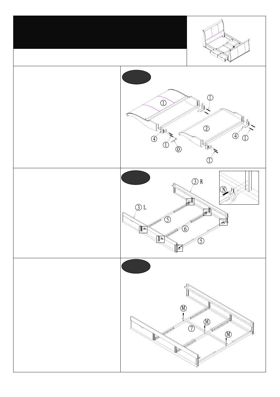Assembly | Dreams Bruges Bedstead King Size User Manual | Page 3 / 6