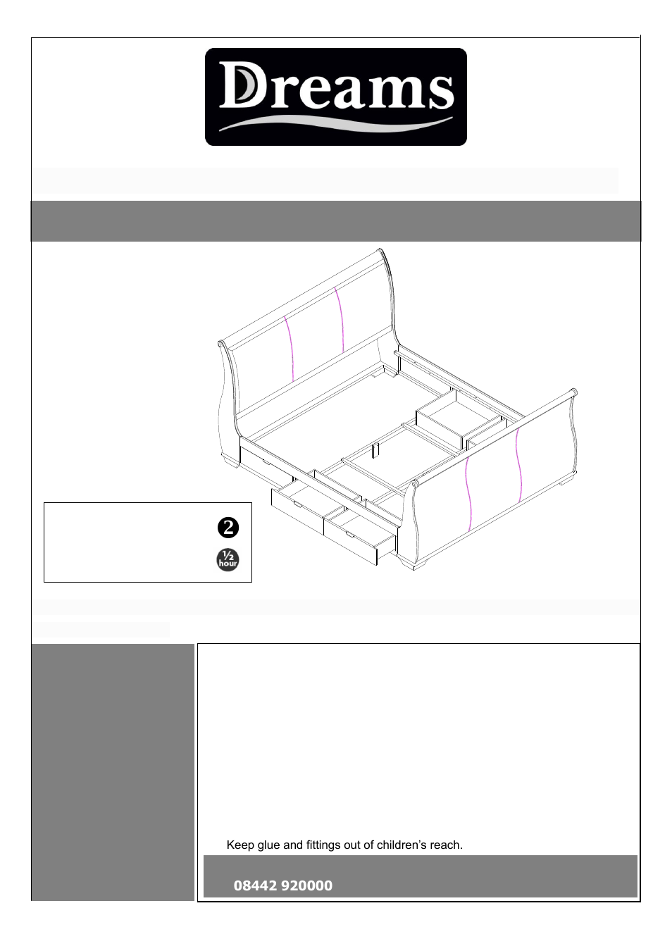 Dreams Bruges Bedstead Super King Size User Manual | 7 pages