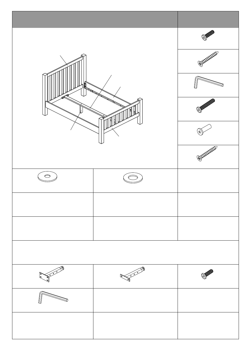 Parts, Fittings | Dreams Kingsbury Bedstead User Manual | Page 2 / 6