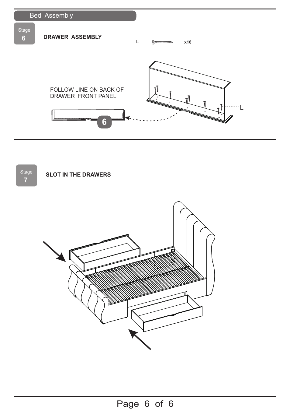Page 6 of 6 | Dreams Manhattan Bedstead User Manual | Page 6 / 6