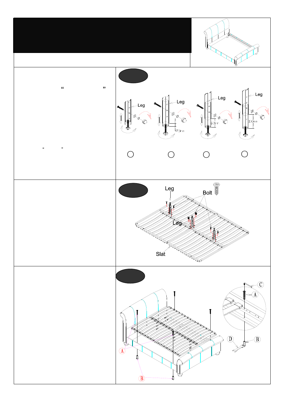 Assembly | Dreams Treviso Bedstead User Manual | Page 4 / 5