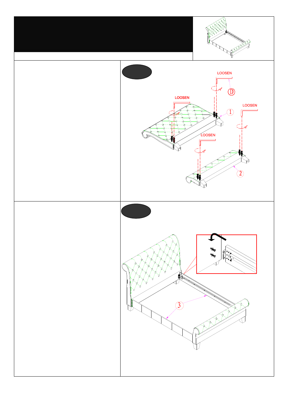 Assembly | Dreams Como Bedstead User Manual | Page 3 / 5