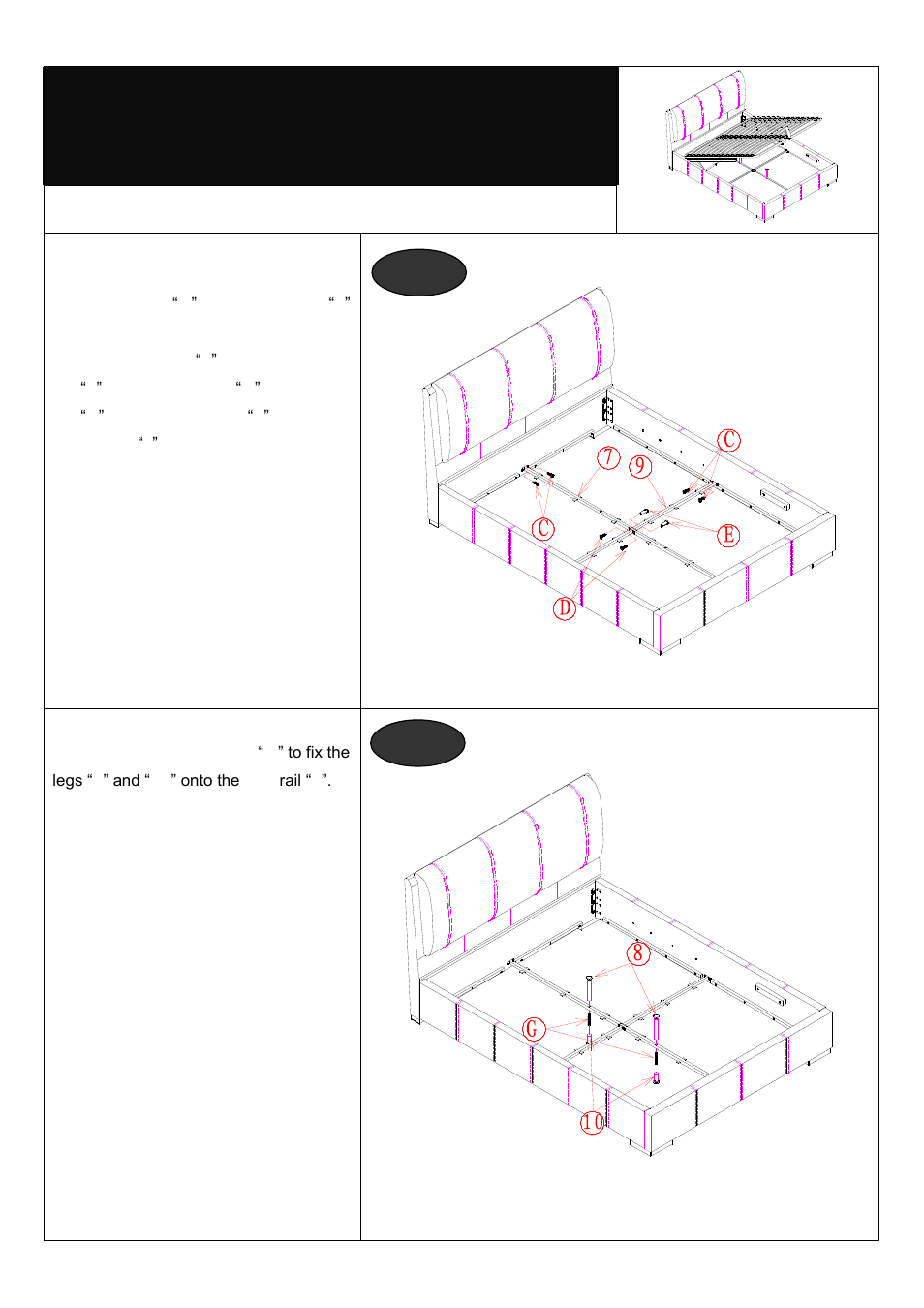 Assembly | Dreams Rimini Ottoman Bedstead User Manual | Page 4 / 6