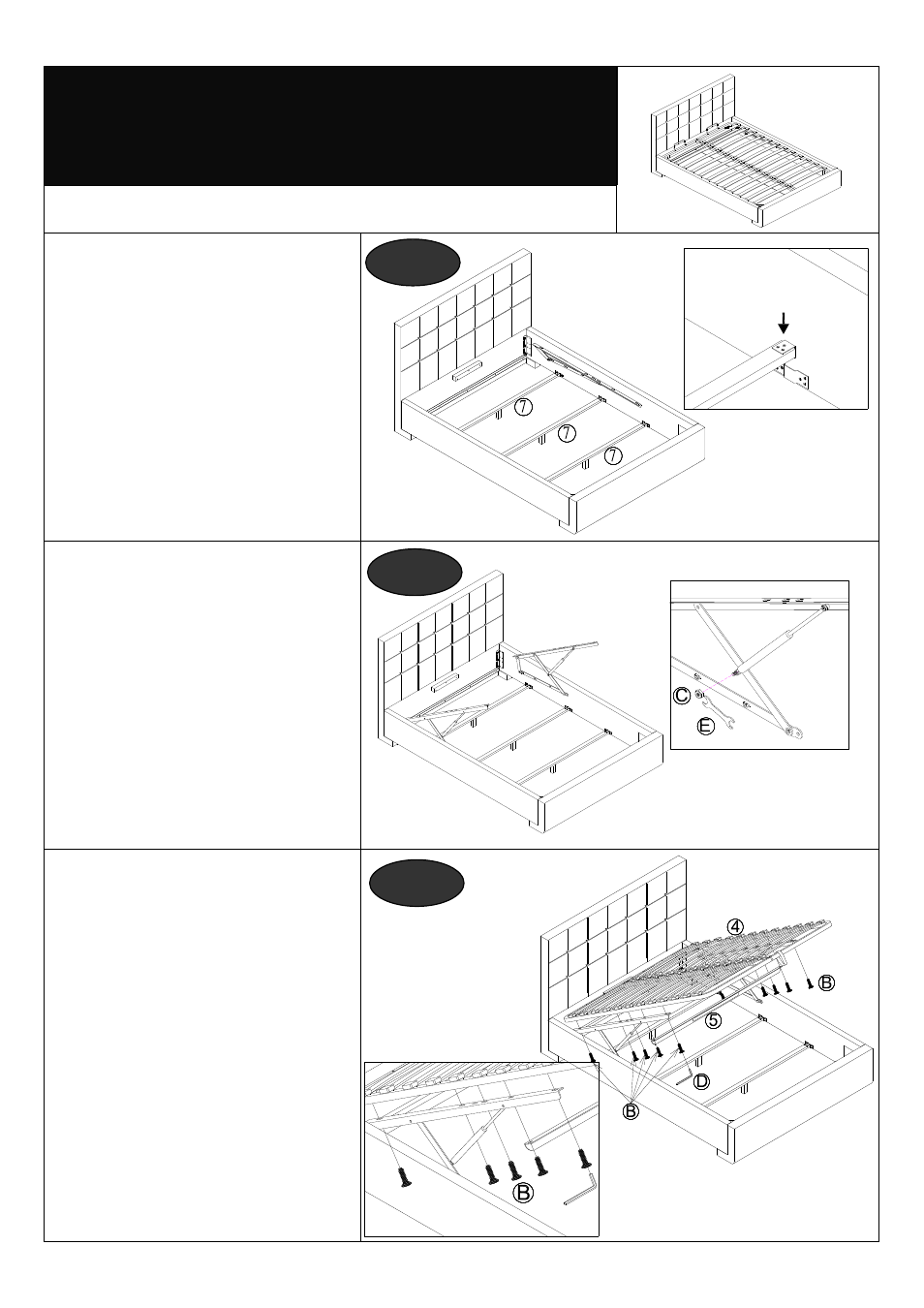 Assembly | Dreams Toronto Ottoman Bedstead User Manual | Page 4 / 5