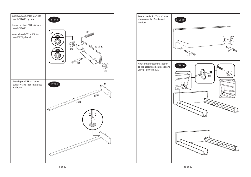 Dreams Disney Cars Toddler Bed User Manual | Page 6 / 10