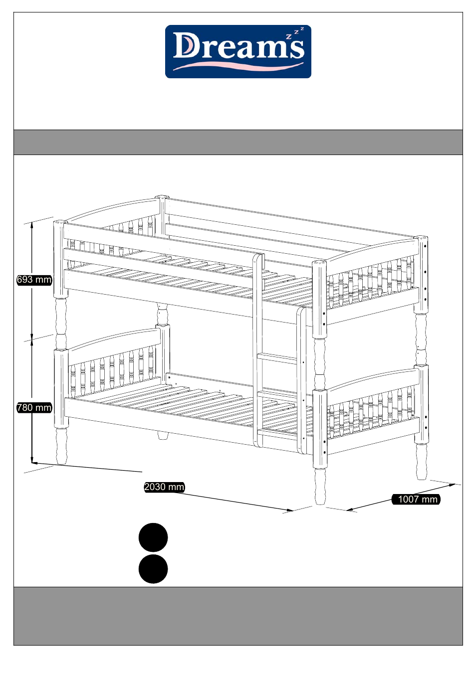 Dreams Colorado Childrens Bed User Manual | 8 pages