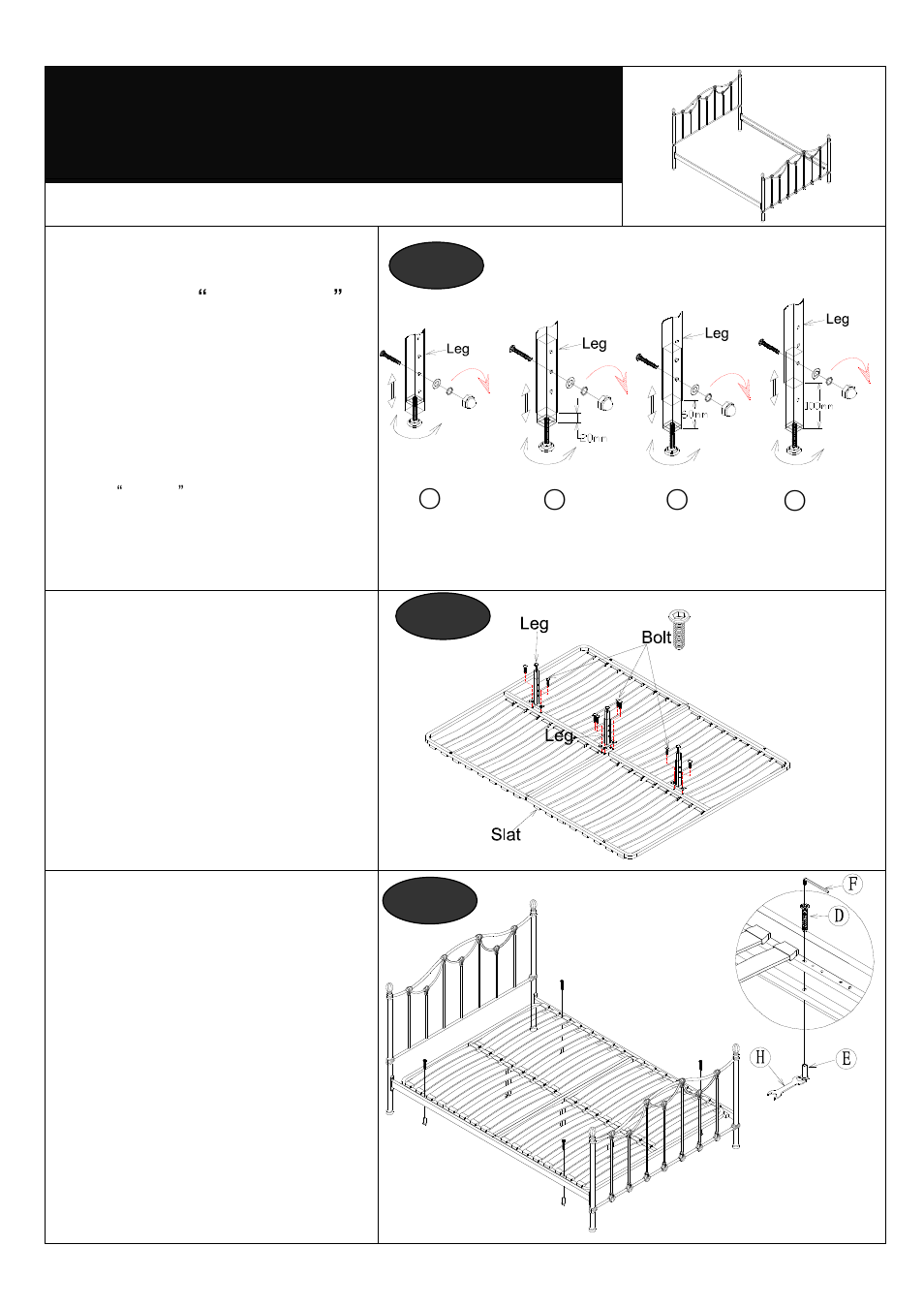 Assembly | Dreams Kiera Bedstead User Manual | Page 4 / 5