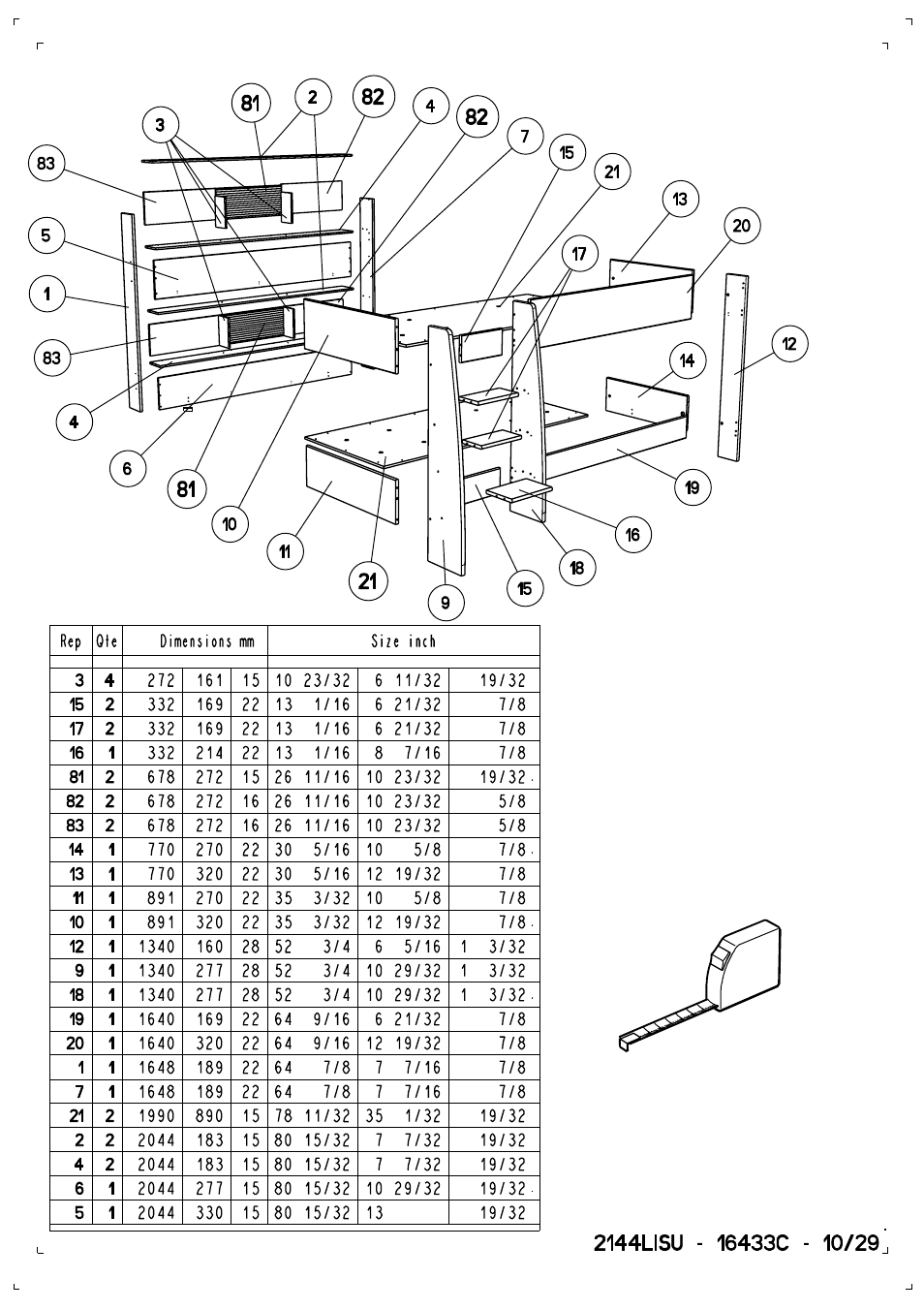 Dreams Sophie Bunk Bed User Manual | Page 10 / 29