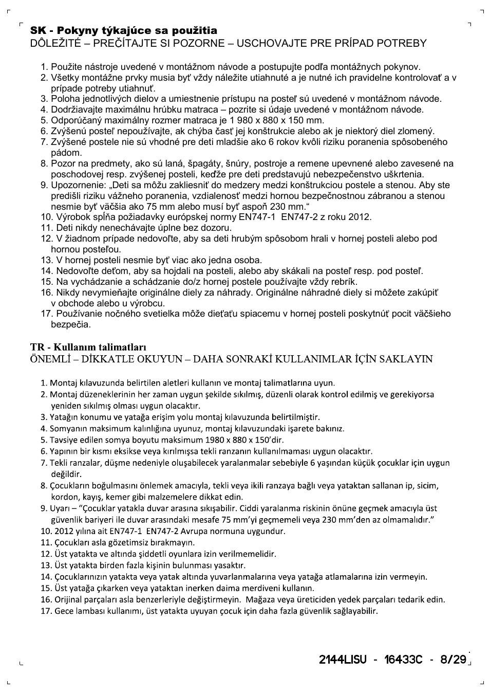 Dreams Sophie Bunk Bed User Manual | Page 8 / 29