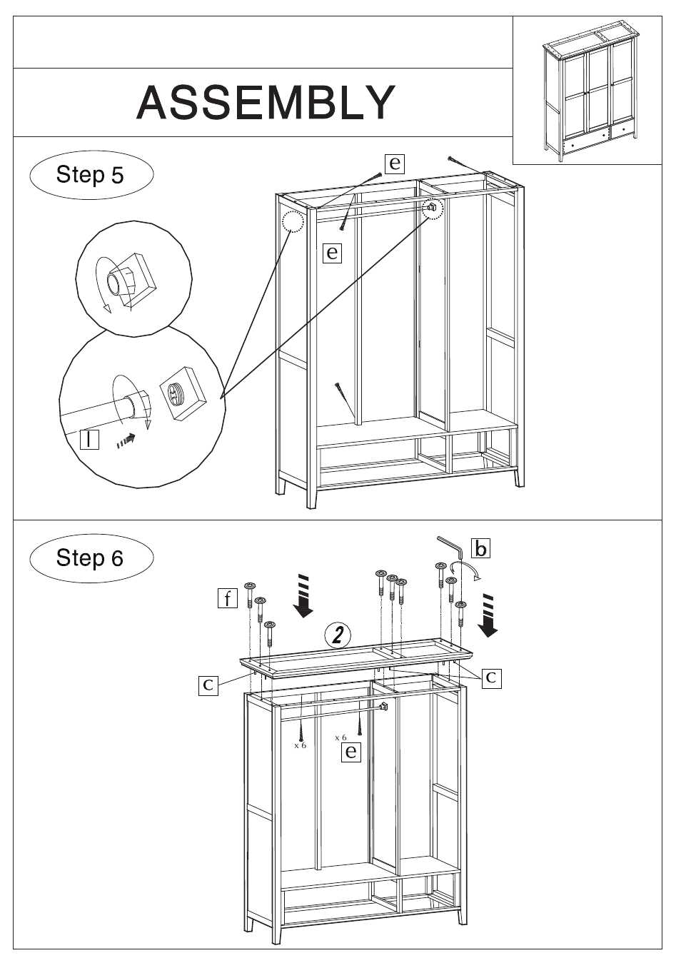Dreams Oklahoma 3 Door Wardrobe with Drawers User Manual | Page 5 / 8