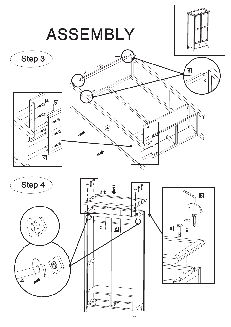 Dreams Oklahoma 2 Door Wardrobe with Drawers User Manual | Page 4 / 7