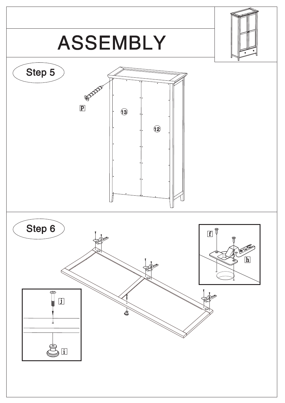 Dreams Oklahoma 2 Door Wardrobe with Drawers User Manual | Page 5 / 7
