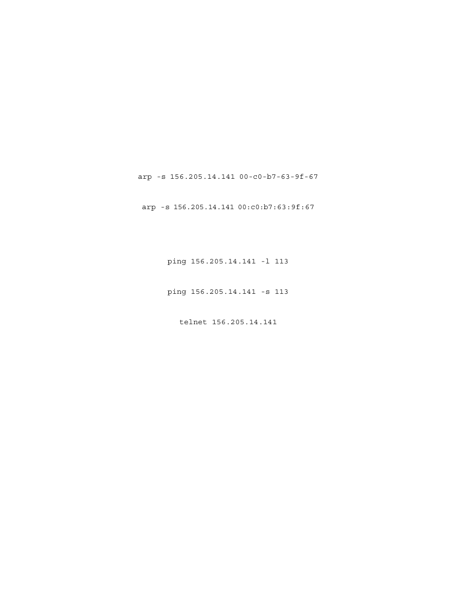 How to use arp, ping, and telnet | APC NETBOTZ NBRK0200 User Manual | Page 22 / 36
