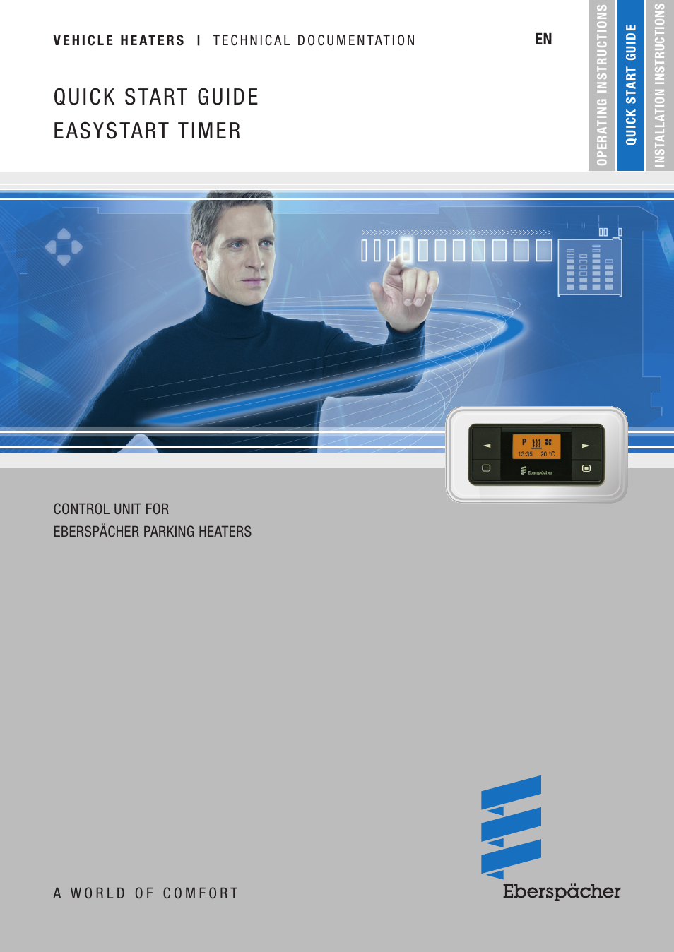 Eberspacher EasyStart Timer Quick Guide User Manual | 8 pages