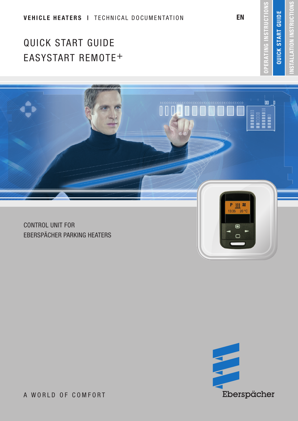 Eberspacher EasyStart Remote+ Quick Guide User Manual | 8 pages
