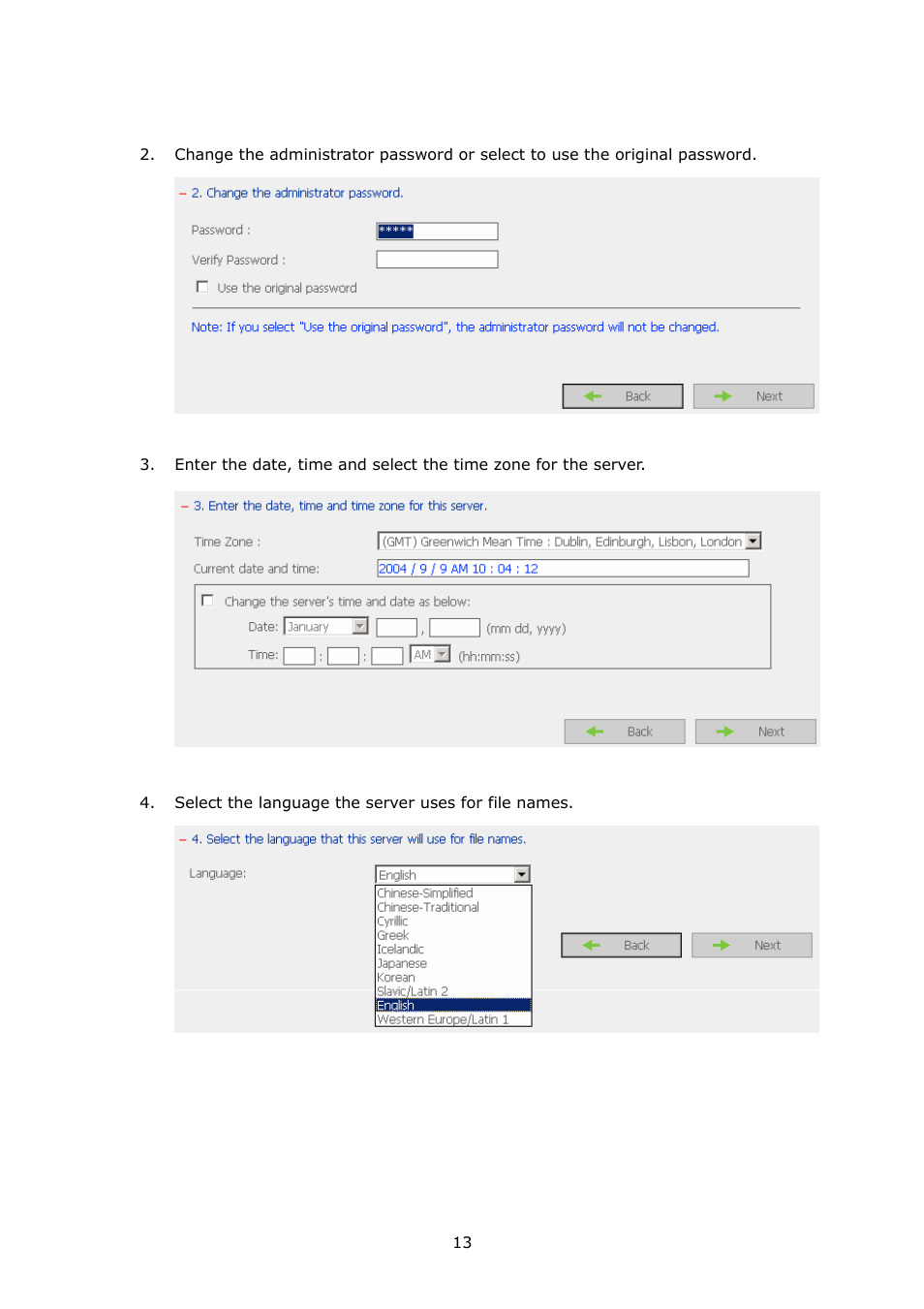 APC Disk On-line Server NAS-2100 User Manual | Page 13 / 112