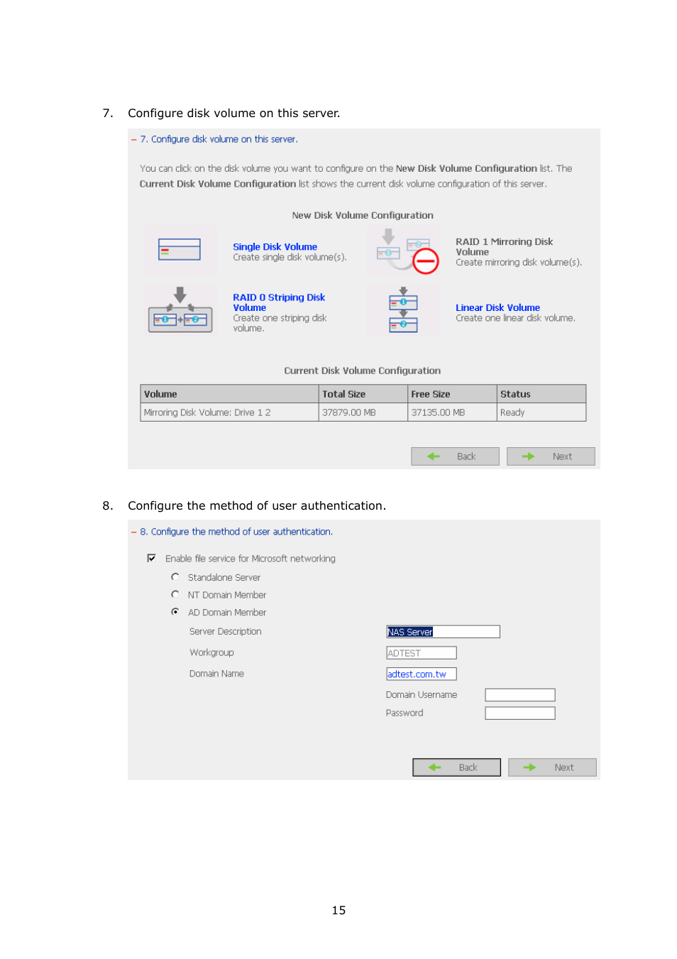 APC Disk On-line Server NAS-2100 User Manual | Page 15 / 112