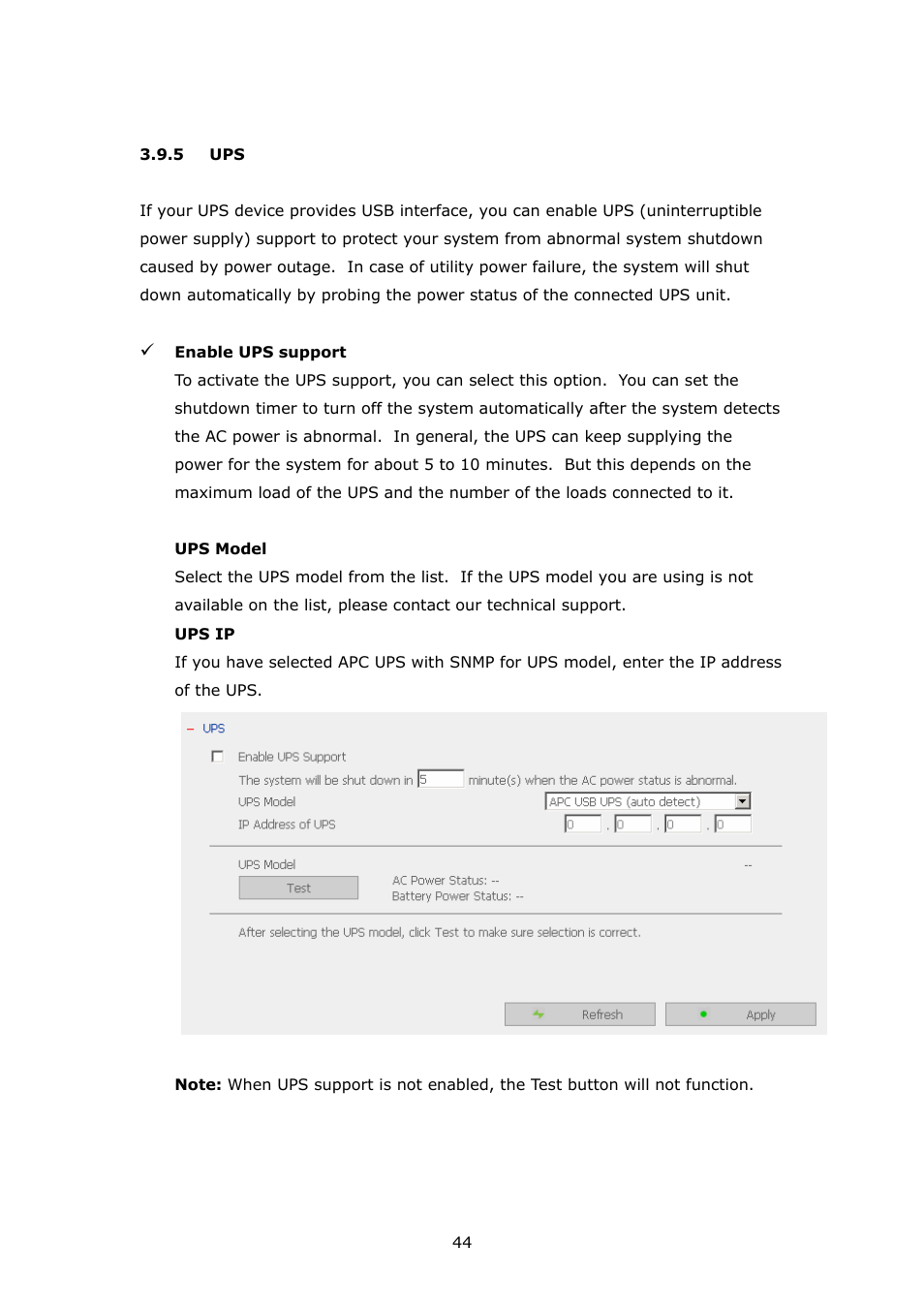 APC Disk On-line Server NAS-2100 User Manual | Page 44 / 112