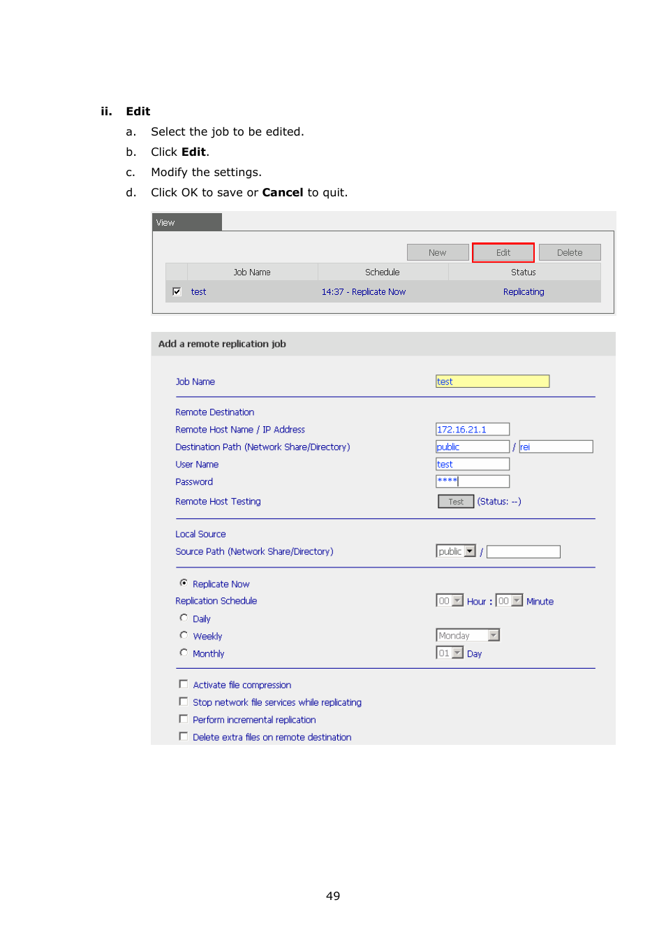 APC Disk On-line Server NAS-2100 User Manual | Page 49 / 112