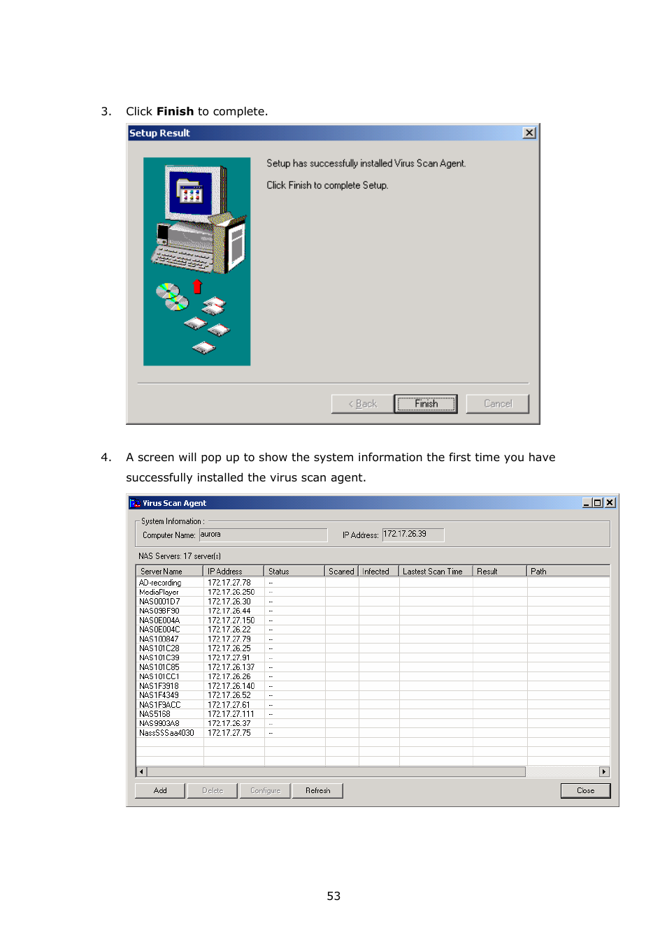APC Disk On-line Server NAS-2100 User Manual | Page 53 / 112