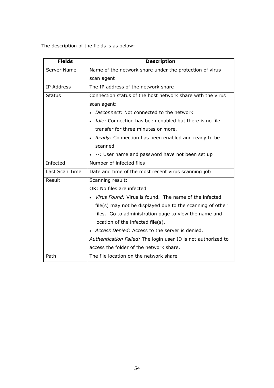APC Disk On-line Server NAS-2100 User Manual | Page 54 / 112