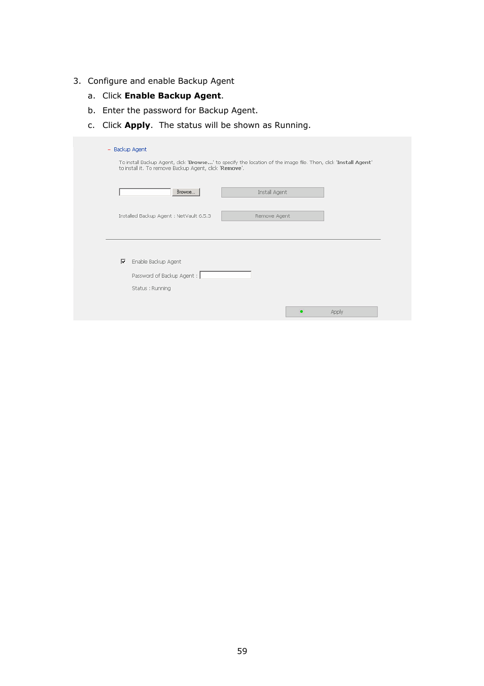 APC Disk On-line Server NAS-2100 User Manual | Page 59 / 112
