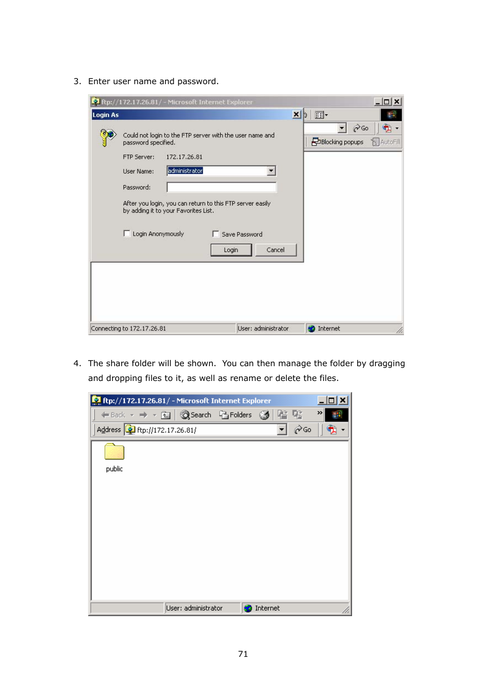 APC Disk On-line Server NAS-2100 User Manual | Page 71 / 112