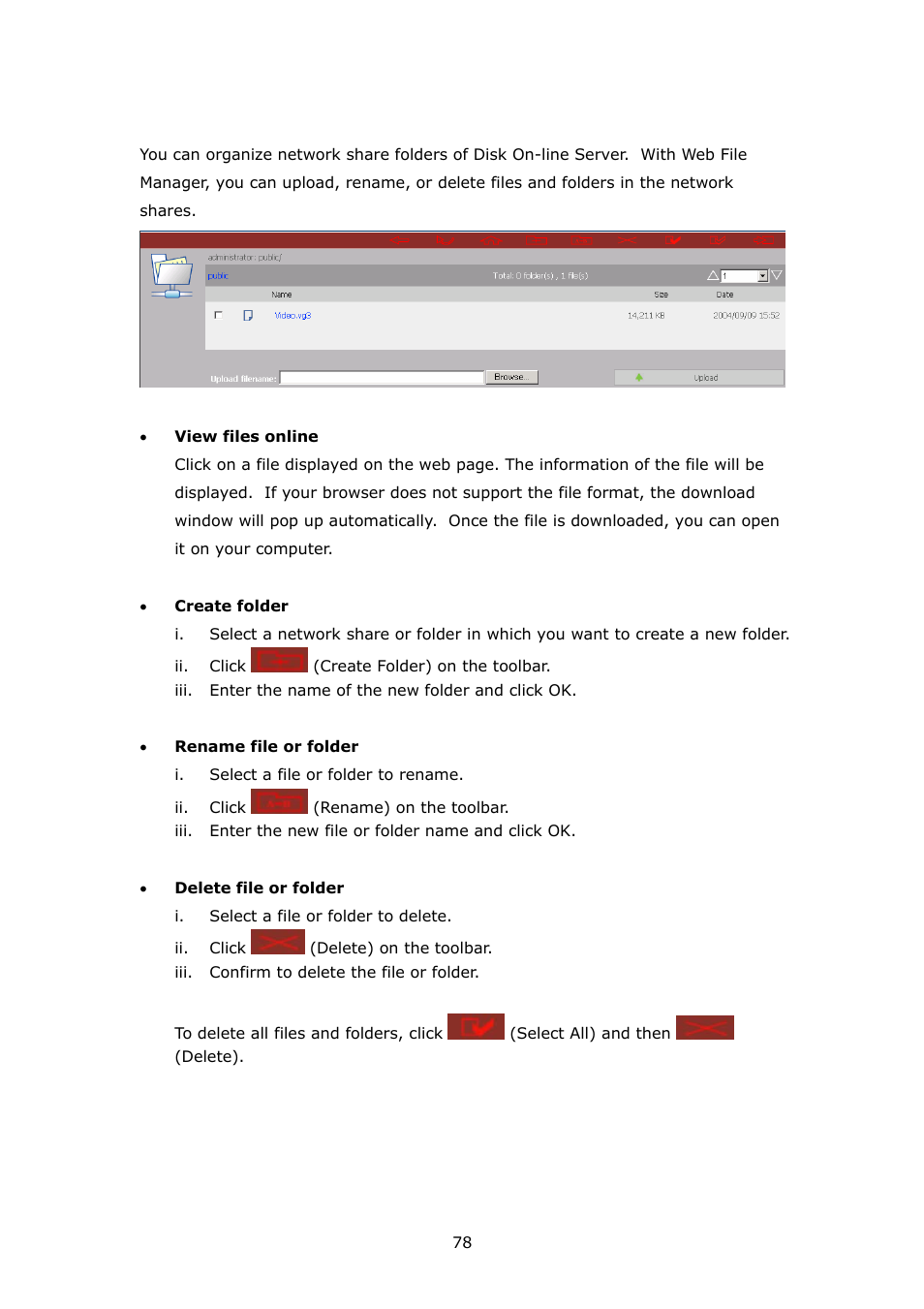APC Disk On-line Server NAS-2100 User Manual | Page 78 / 112