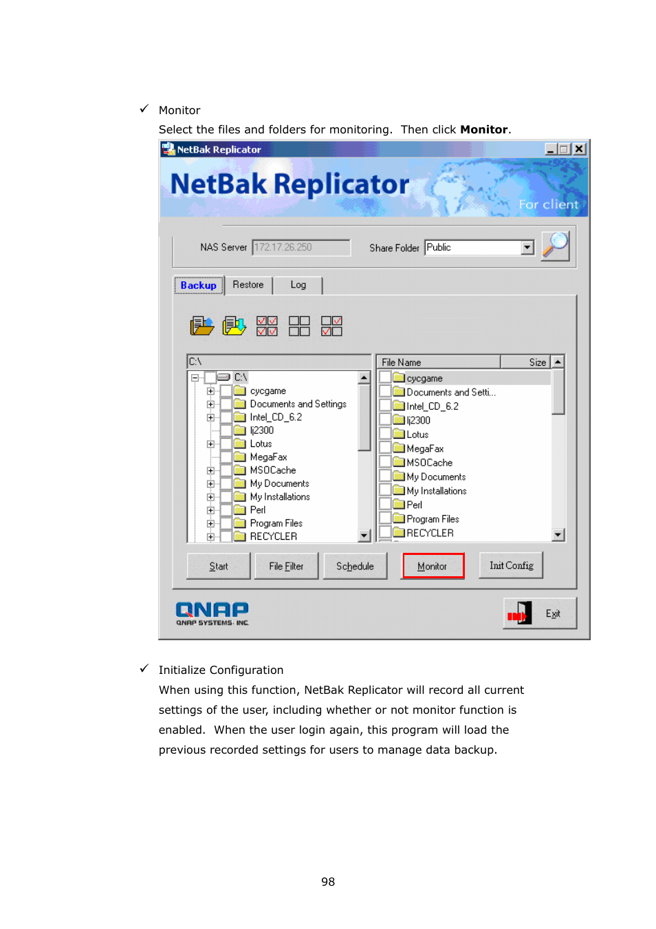 APC Disk On-line Server NAS-2100 User Manual | Page 98 / 112