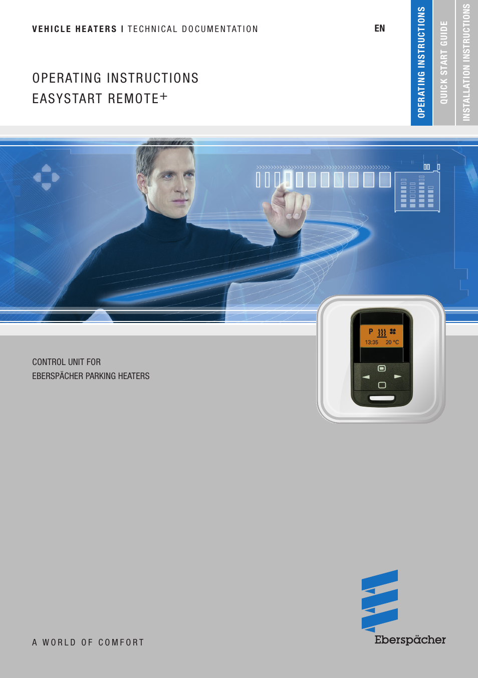 Eberspacher EasyStart Remote+ Operating instructions User Manual | 36 pages