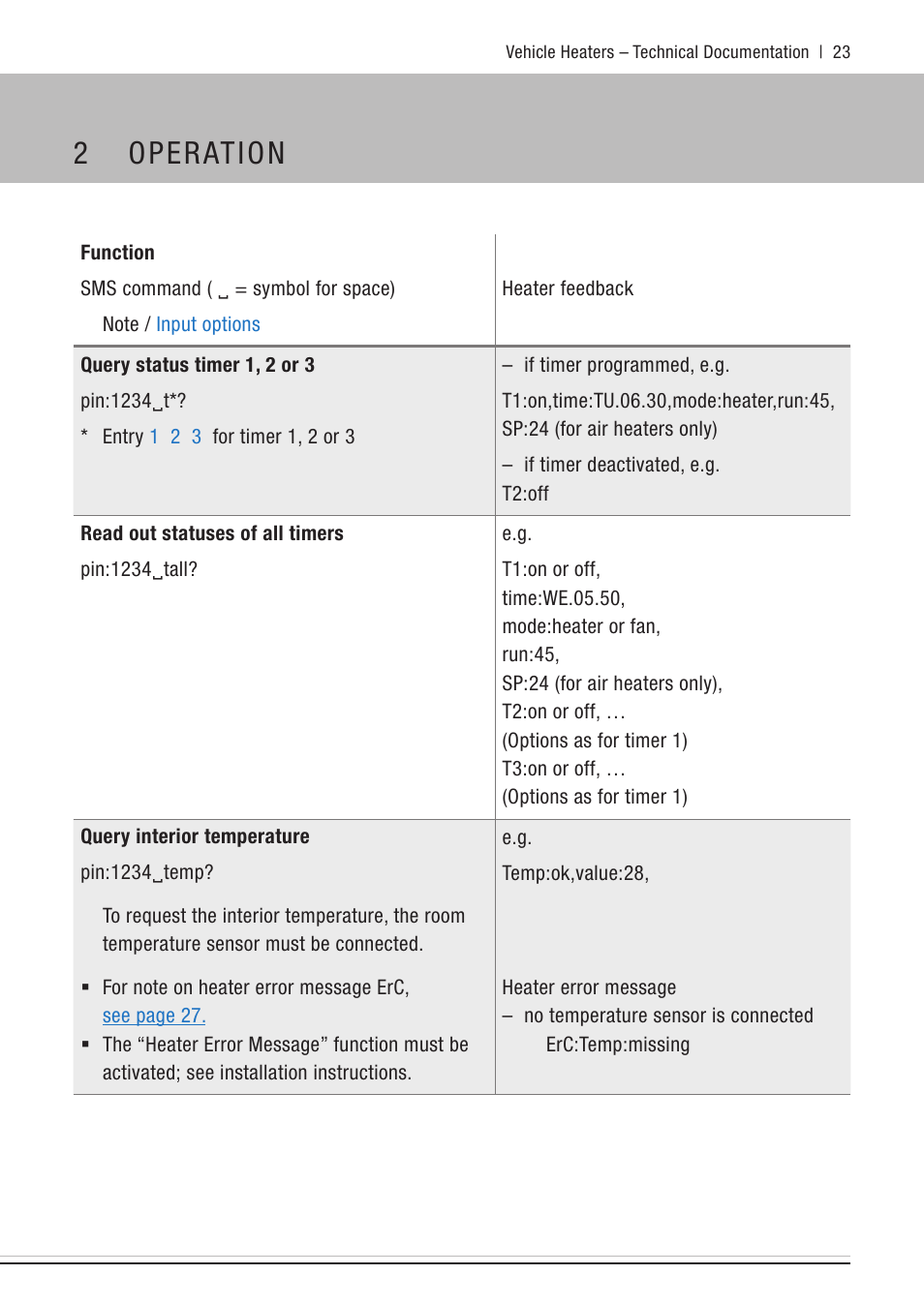 2 operation | Eberspacher EasyStart Call User Manual | Page 23 / 30