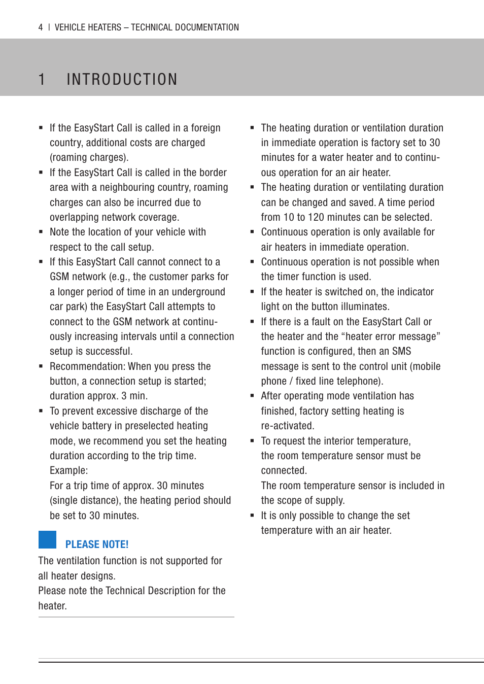 1 introduction | Eberspacher EasyStart Call User Manual | Page 4 / 30