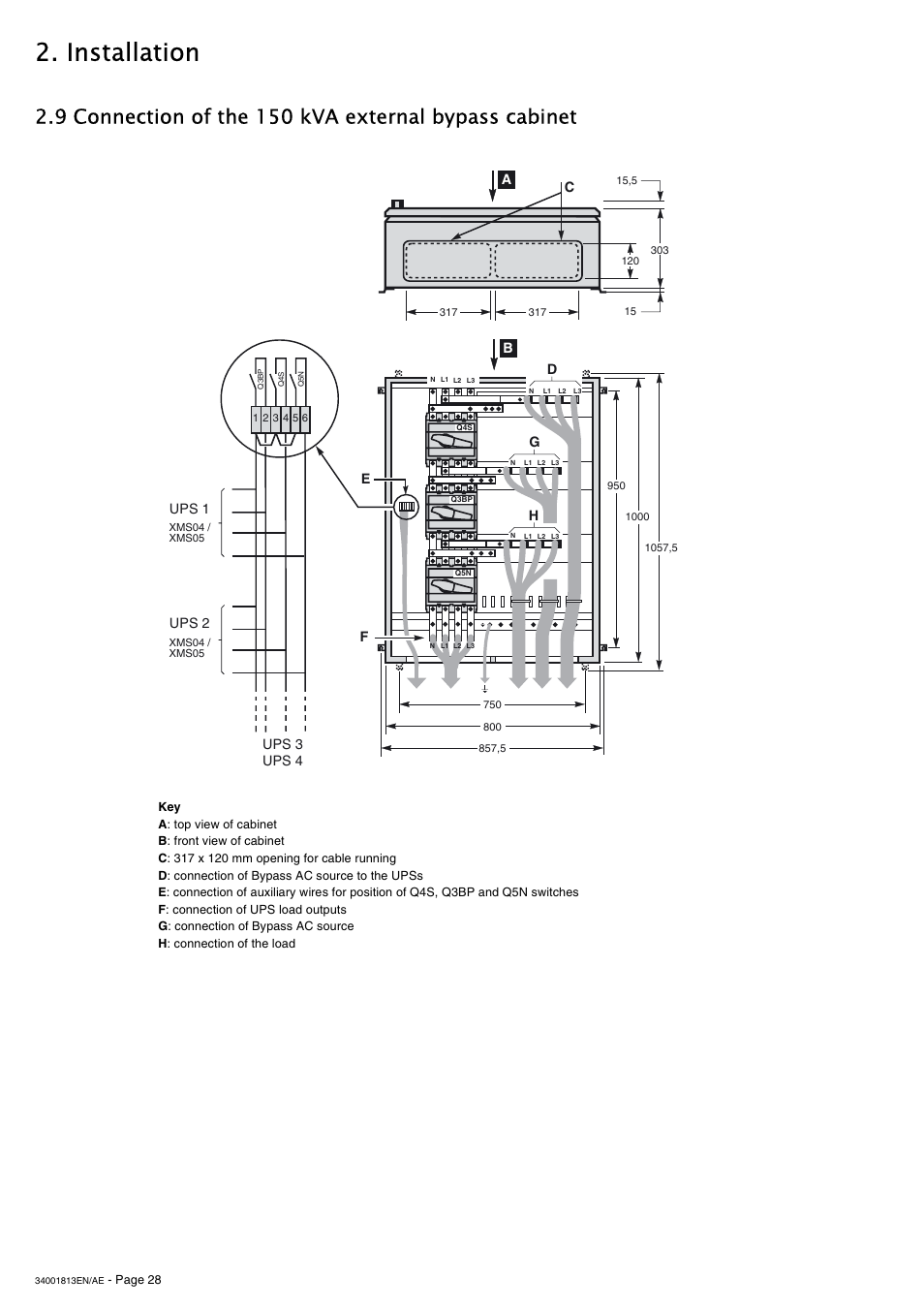 Installation | APC GALAXY 5000 User Manual | Page 28 / 68