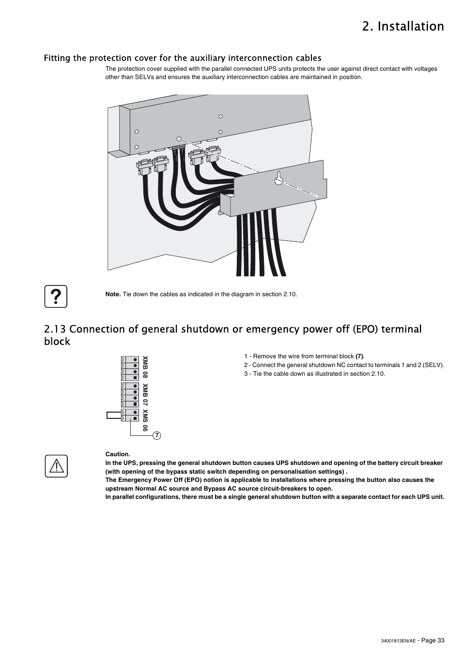 Installation | APC GALAXY 5000 User Manual | Page 33 / 68