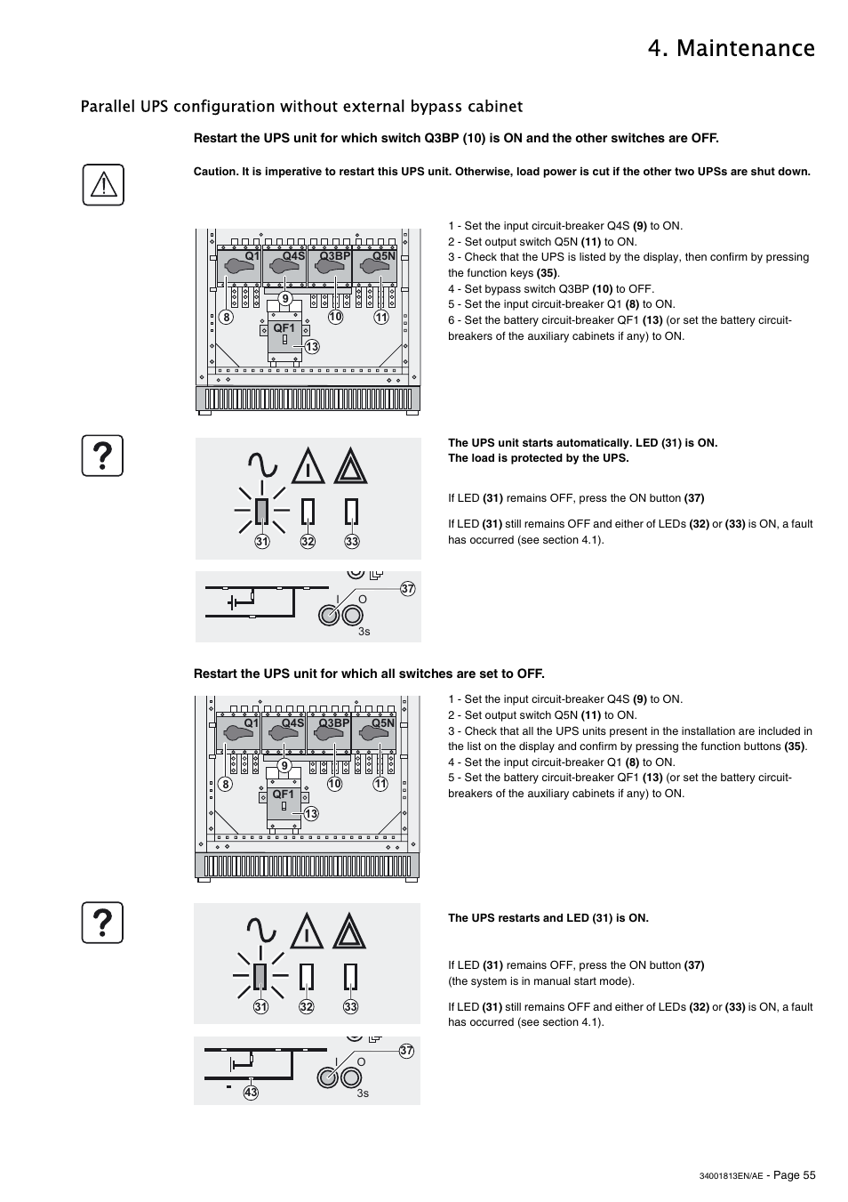 Maintenance | APC GALAXY 5000 User Manual | Page 55 / 68