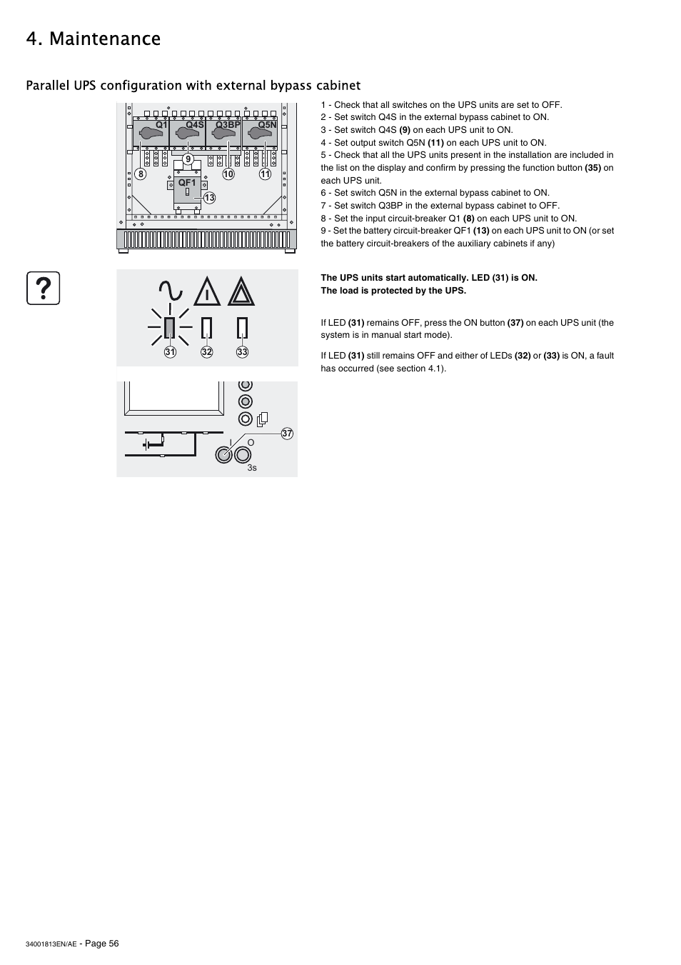 Maintenance | APC GALAXY 5000 User Manual | Page 56 / 68