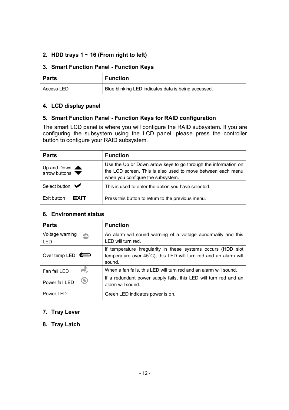 APC RAID Subsystem SCSI-SATA II User Manual | Page 12 / 131