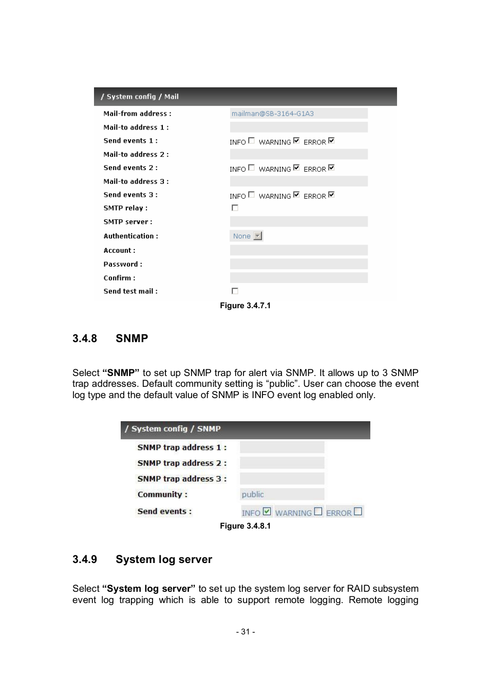 APC RAID Subsystem SCSI-SATA II User Manual | Page 31 / 131